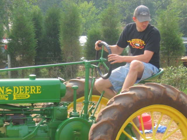 By God... its Noodles and his tractor!